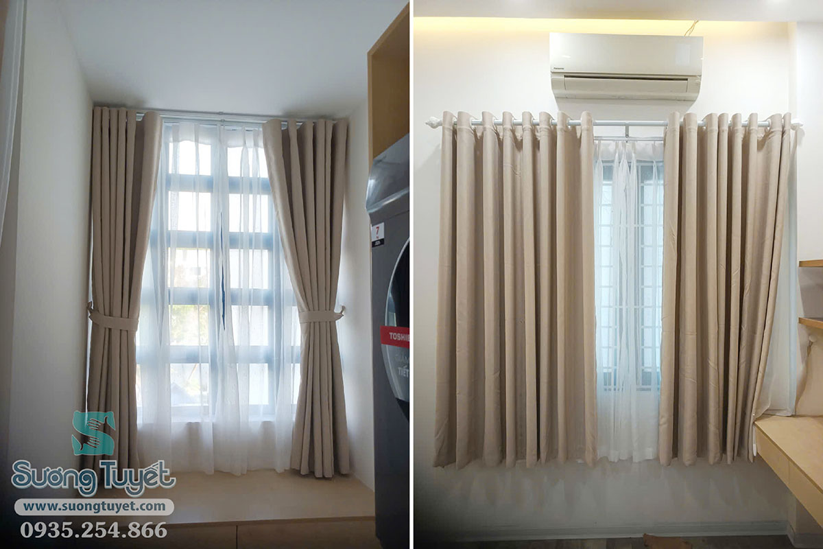 Ưu điểm chính của rèm đục lỗ là dễ lắp đặt và rất chắc chắn.