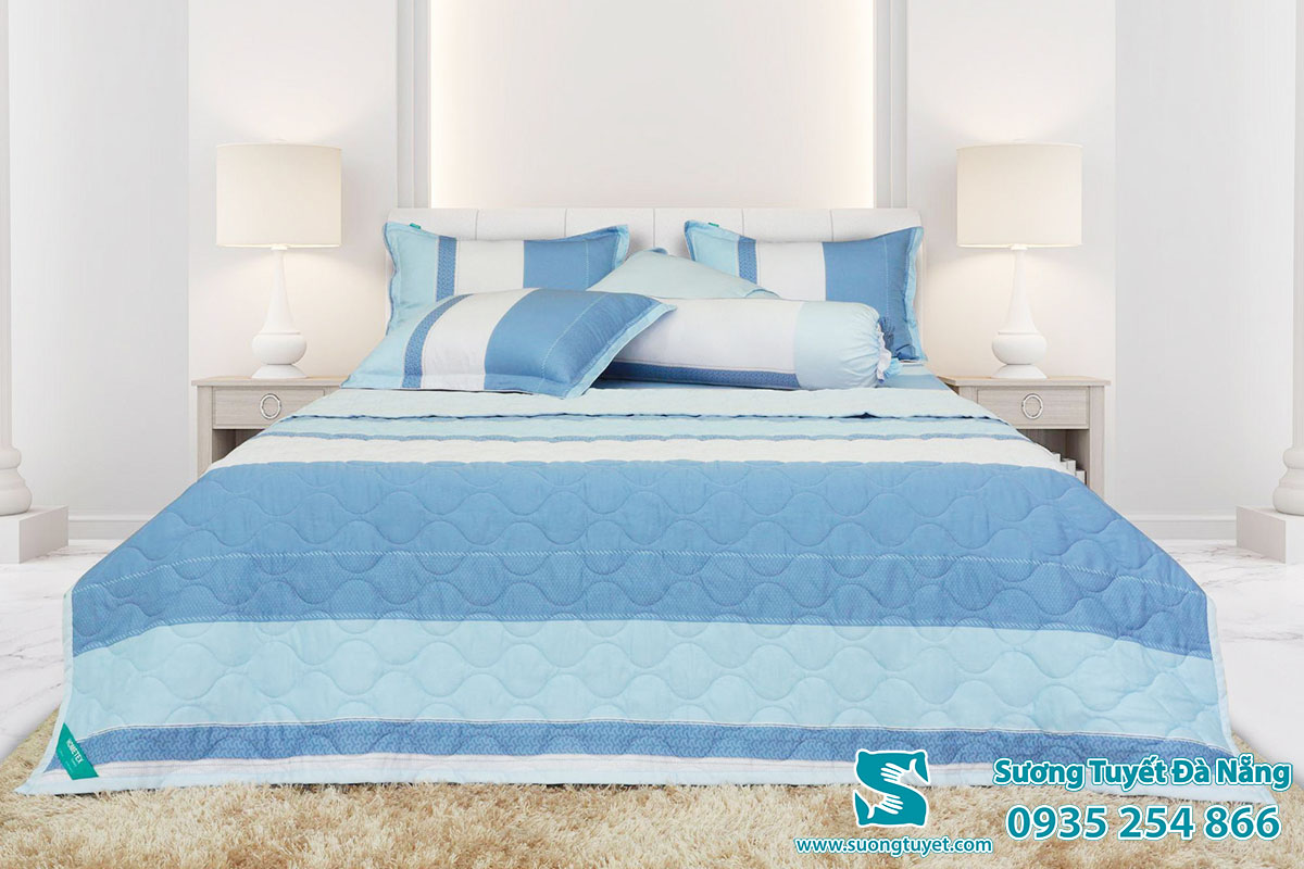 Các sản phẩm tencel phối với cotton để tăng độ bền cho chăn ga.