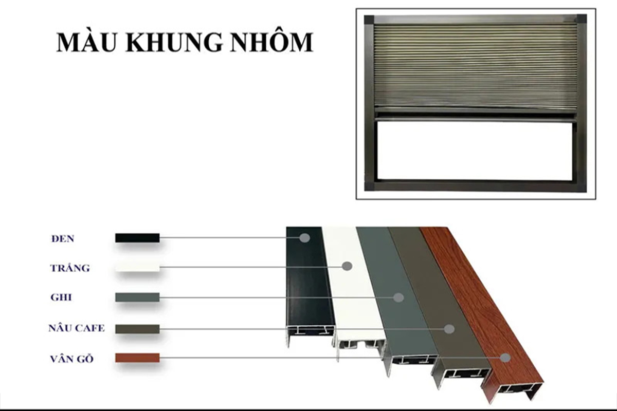 Hệ khung nhôm định hình sơn tĩnh điện chống ăn mòn muối biển tại Đà Nẵng.