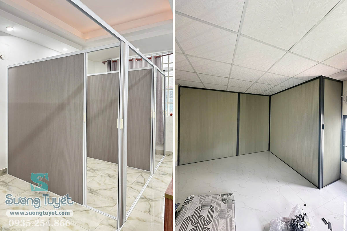 Bạn có thể dùng hệ vách 30 để ngăn nhiều phòng nhỏ trong văn phòng.