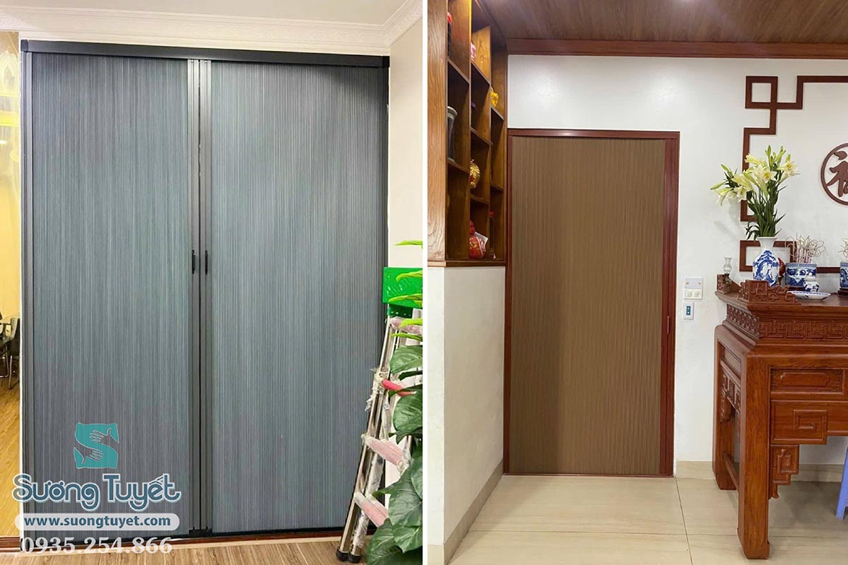 Nếu muốn chắc chắn thì ở cửa nhỏ cũng lắp được hệ 30.