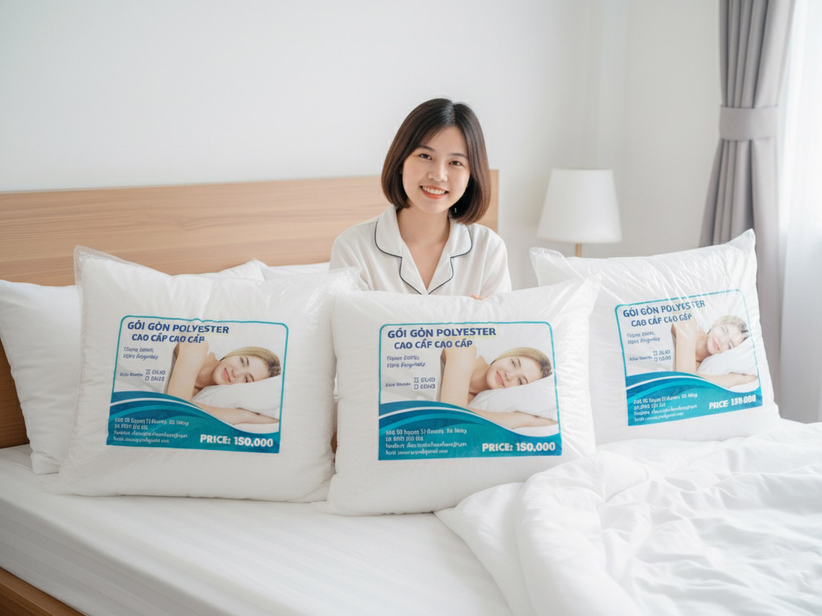 Sương Tuyết cung cấp gối ngủ, gối khách sạn sỉ lẻ/