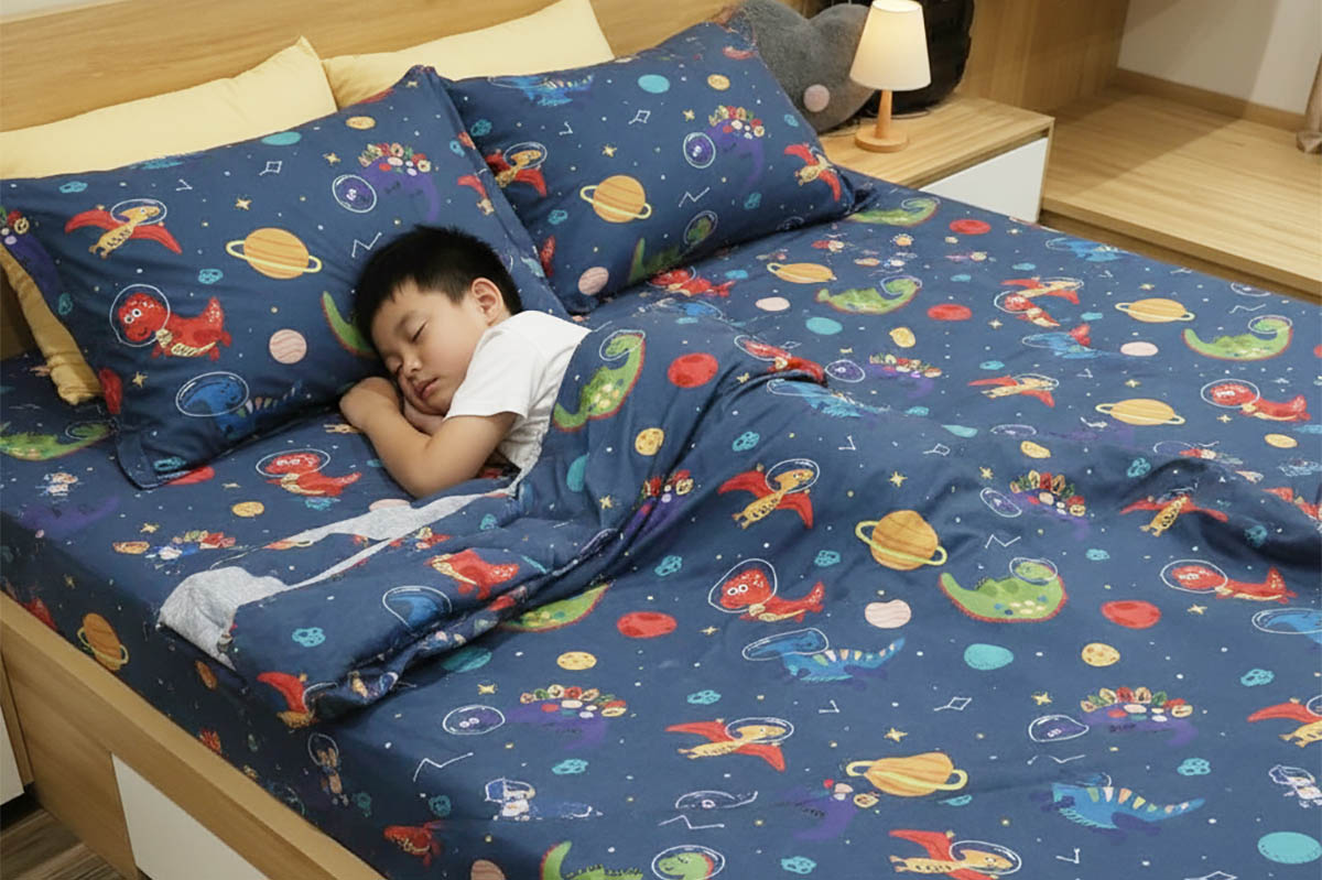 Tencel cotton rất phù hợp làm chăn ga trẻ em.