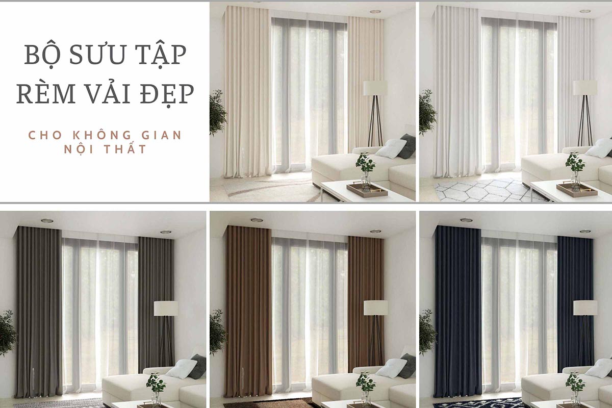 Một số gam màu rèm thông dụng tại Đà Nẵng.