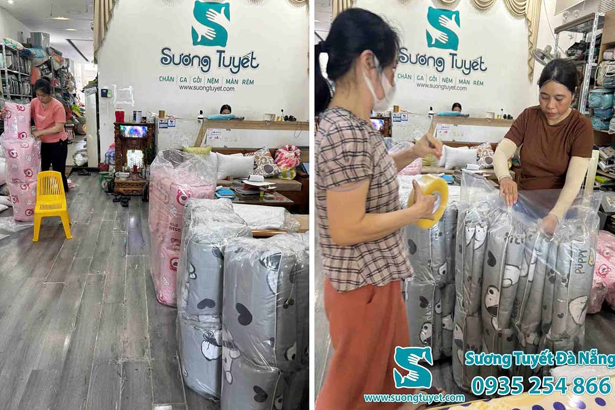 Sửa soạn các đơn hàng cho trường và từ thiện.