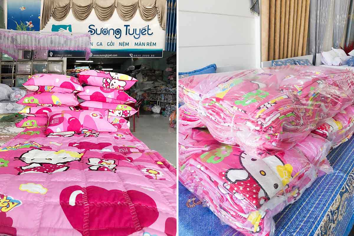 Vì là cotton nên vải poly ít được dùng, nóng bí.