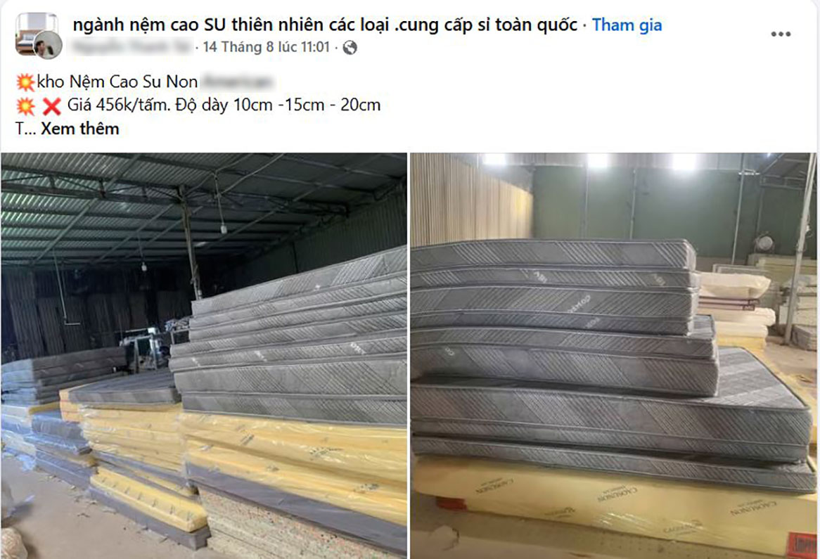 Cái nệm cao su non to đùng, mà rẻ bèo thì có đáng suy ngẫm không?