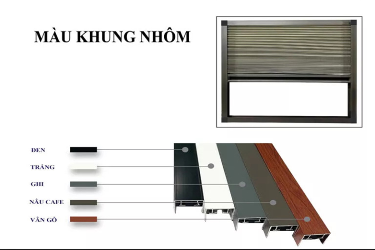 Rèm tổ ong có nhiều màu sắc và hệ dày phù hợp với từng vị trí cửa.