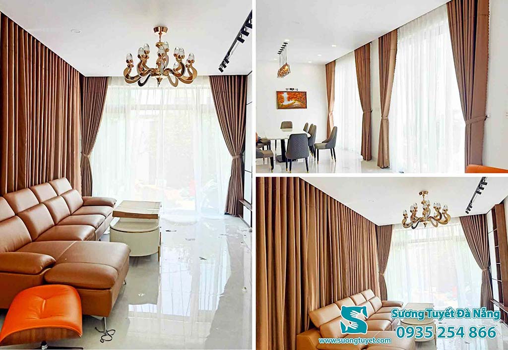 Rèm cửa căn hộ hạng sang tại Đà Nẵng.