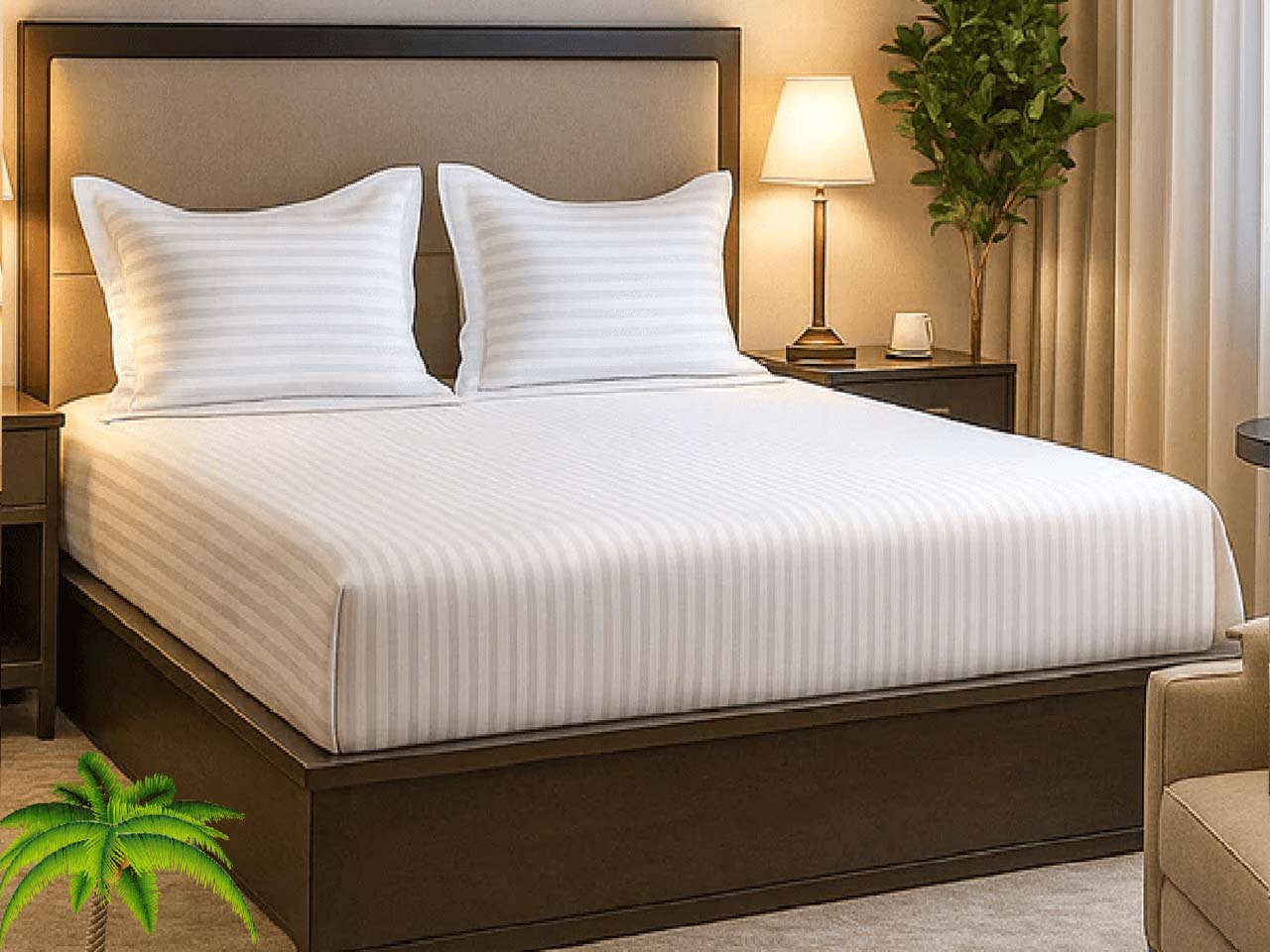 Ở các khu nghỉ dưỡng, resort cao cấp tột đỉnh thì đều dùng vải T300 hoặc T400.