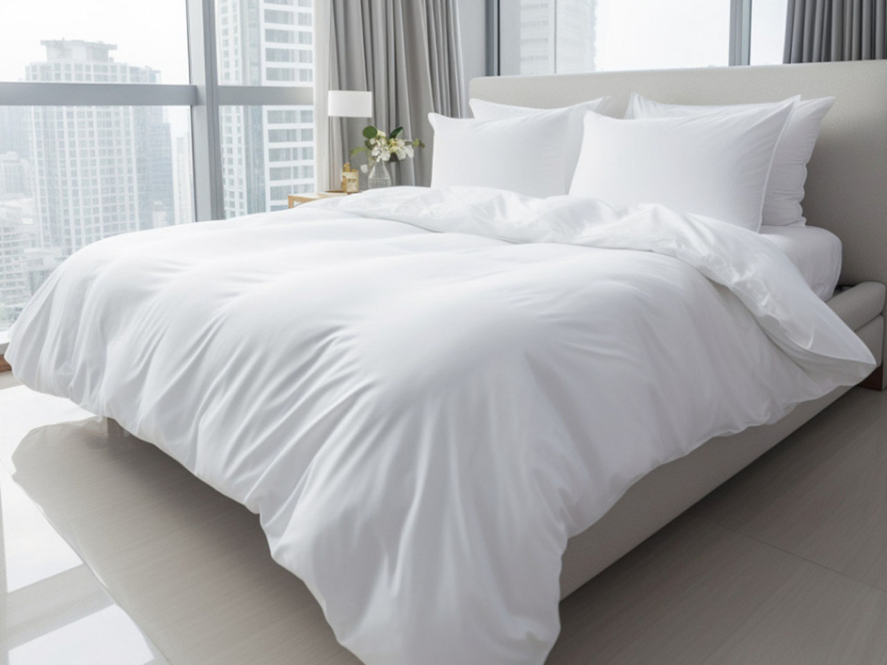 Chất liệu T200 đa số được dùng cho nhà nghỉ, homestay...