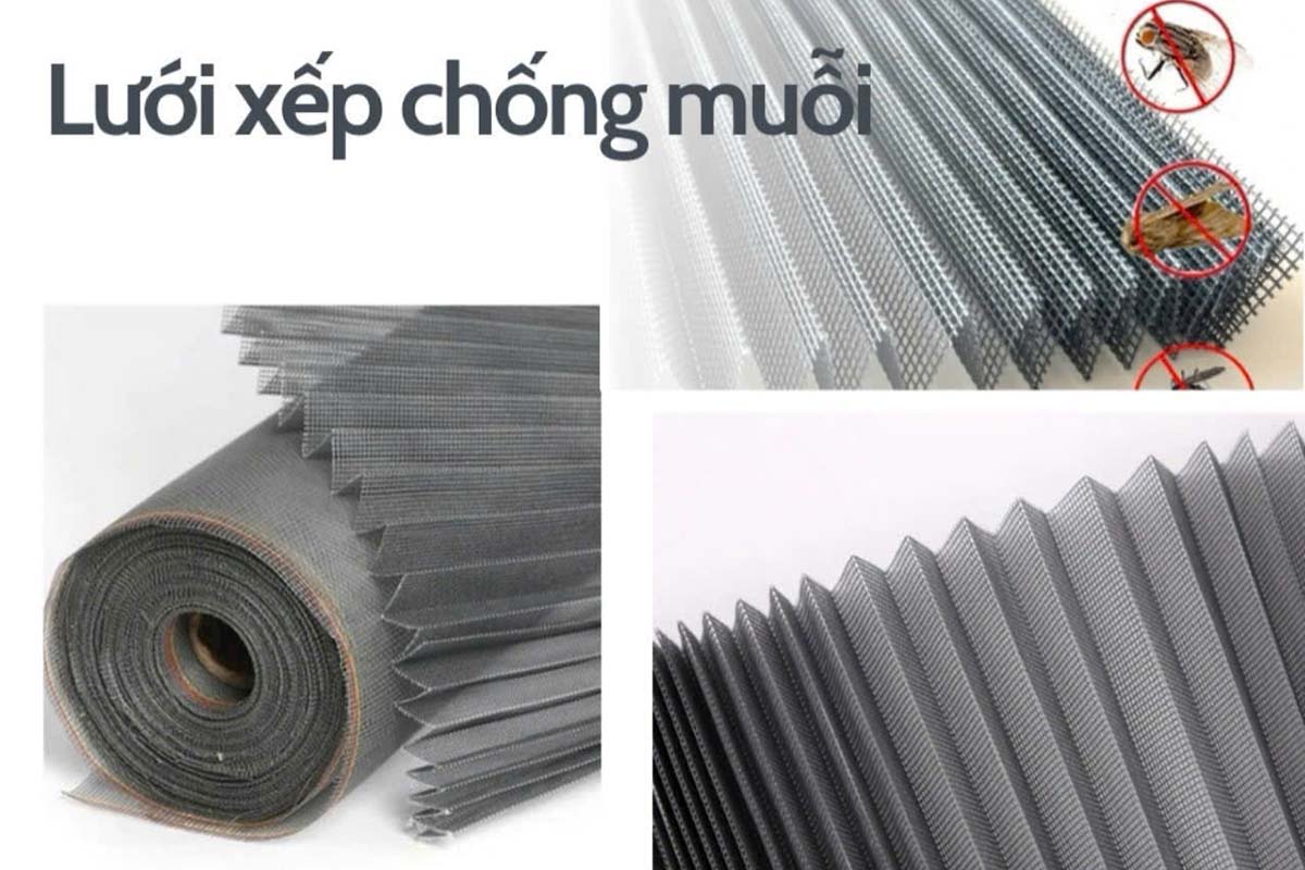 Cận cảnh lưới xếp rất chắc chắn, khó bị hư hỏng tự nhiên.