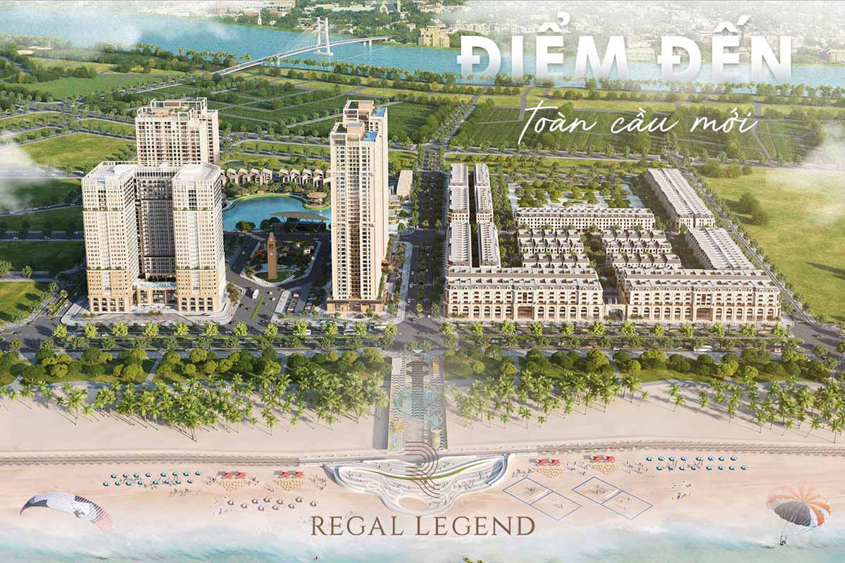 Dự án Regal Legend với điểm nhấn nổi bật là các khu nghỉ dưỡng ven biển.
