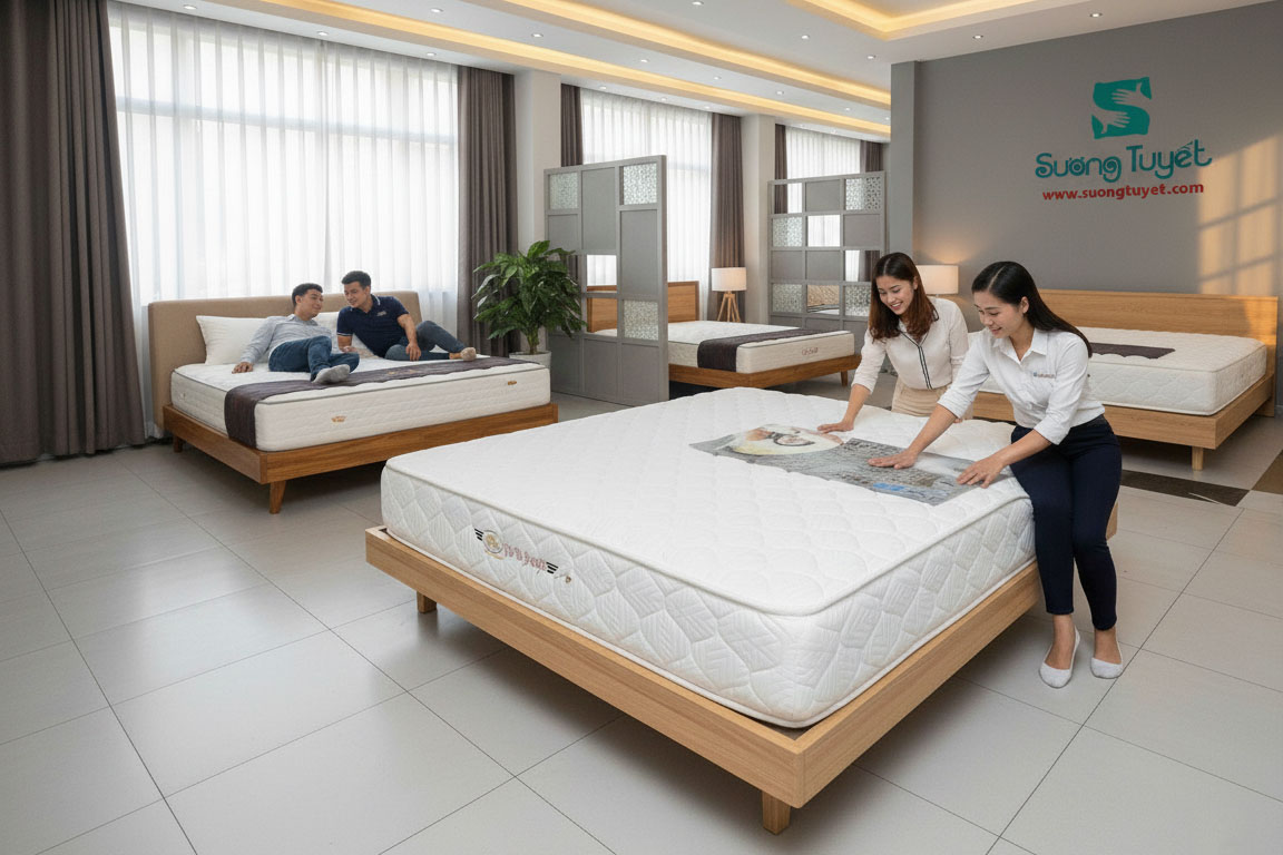 Sương Tuyết là địa chỉ bán nệm Đà Nẵng giá rẻ.