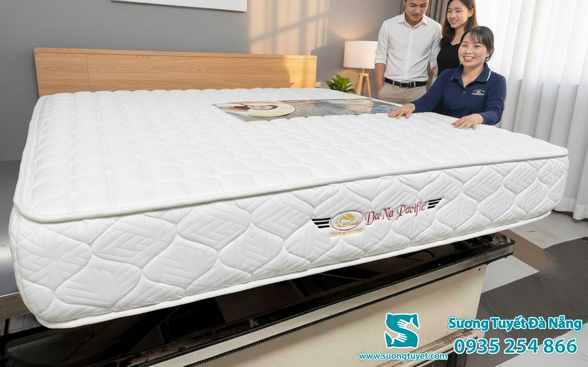 Nệm Dana Pacific là mẫu nệm lò xo túi mới nhất hiện tại ở Đà Nẵng.