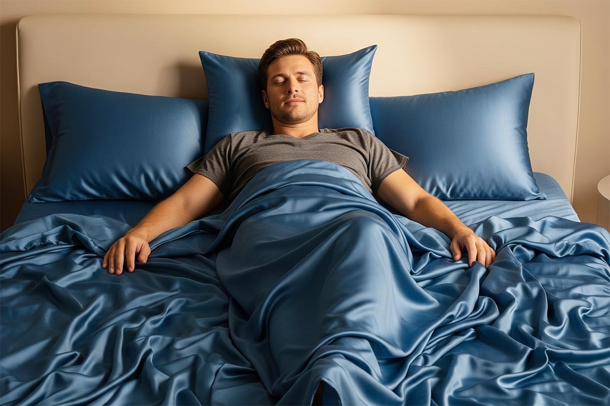 Mật độ sợi lụa càng cao thì vải càng mát, ngủ càng thích.