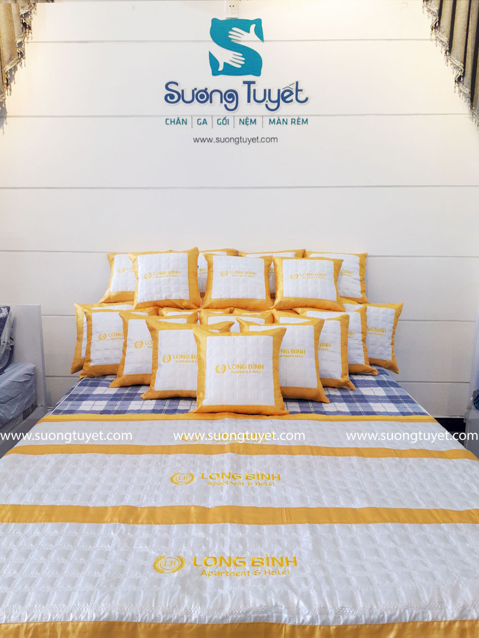 Hình ảnh tấm trang trí khách sạn Long Bình mà Sương Tuyết vừa sản xuất.