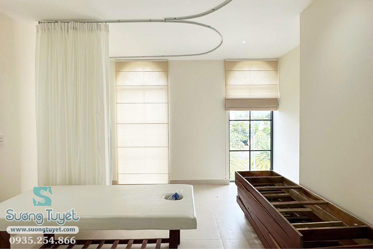 Sương Tuyết cung cấp combo khăn, ga, rèm, nệm spa tương tự.