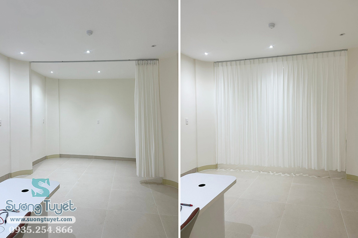 Thi công rèm cửa đà nẵng cho spa