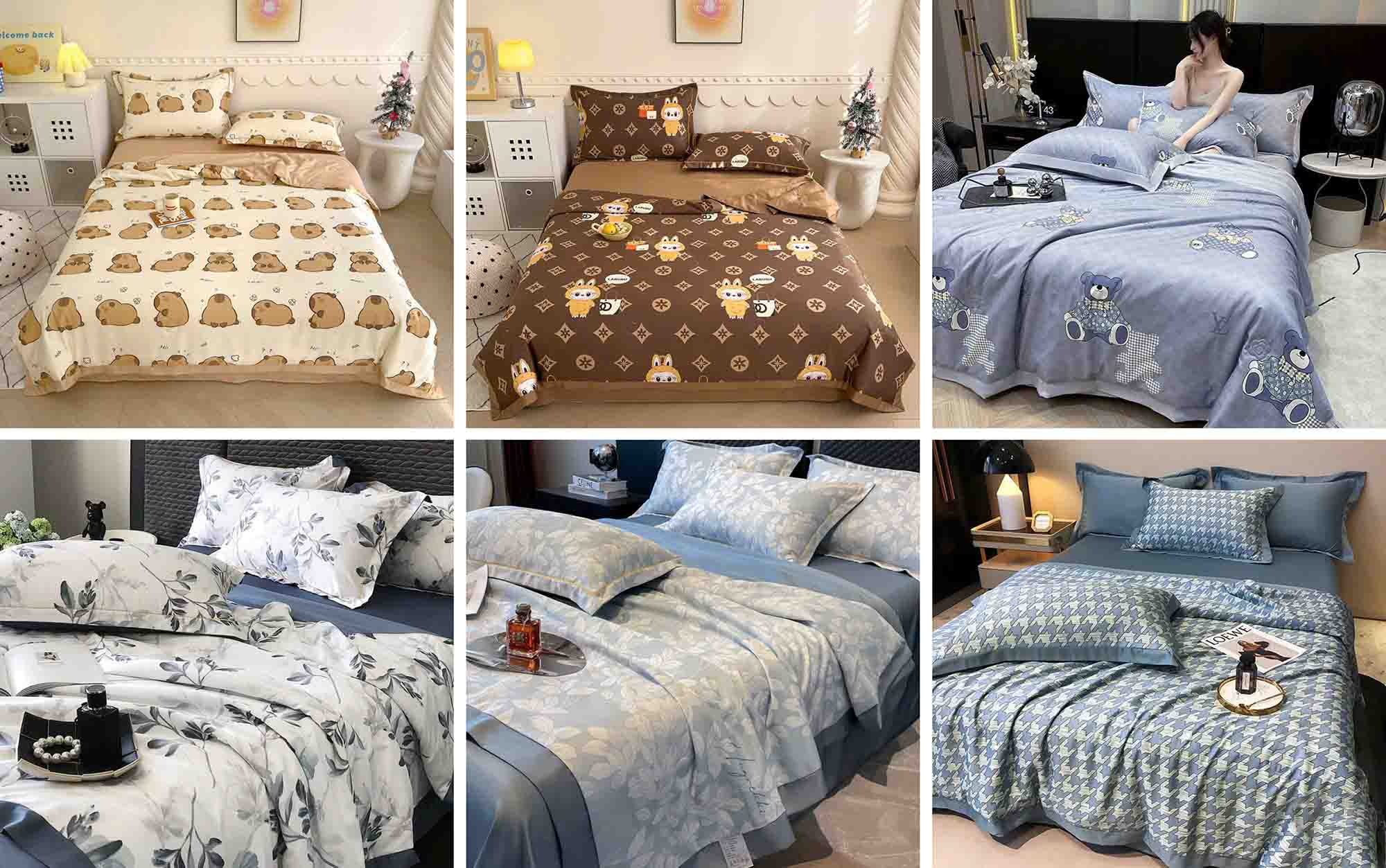 Lụa Thái có giá chỉ vài trăm nhưng khá mát mẻ.