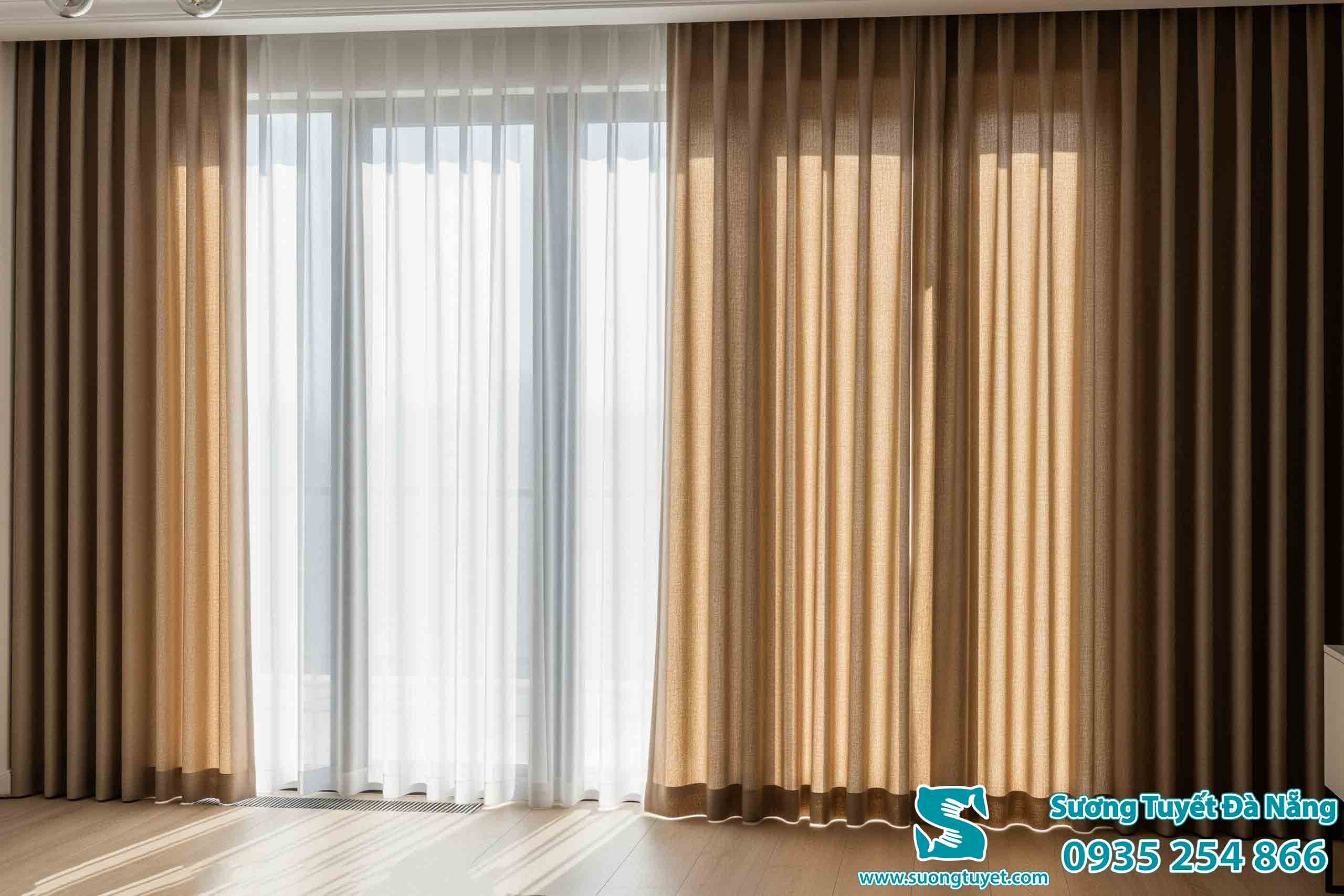 Tùy theo hướng nhà mà lắp đặt rèm 1 lớp, 2 lớp phù hợp.