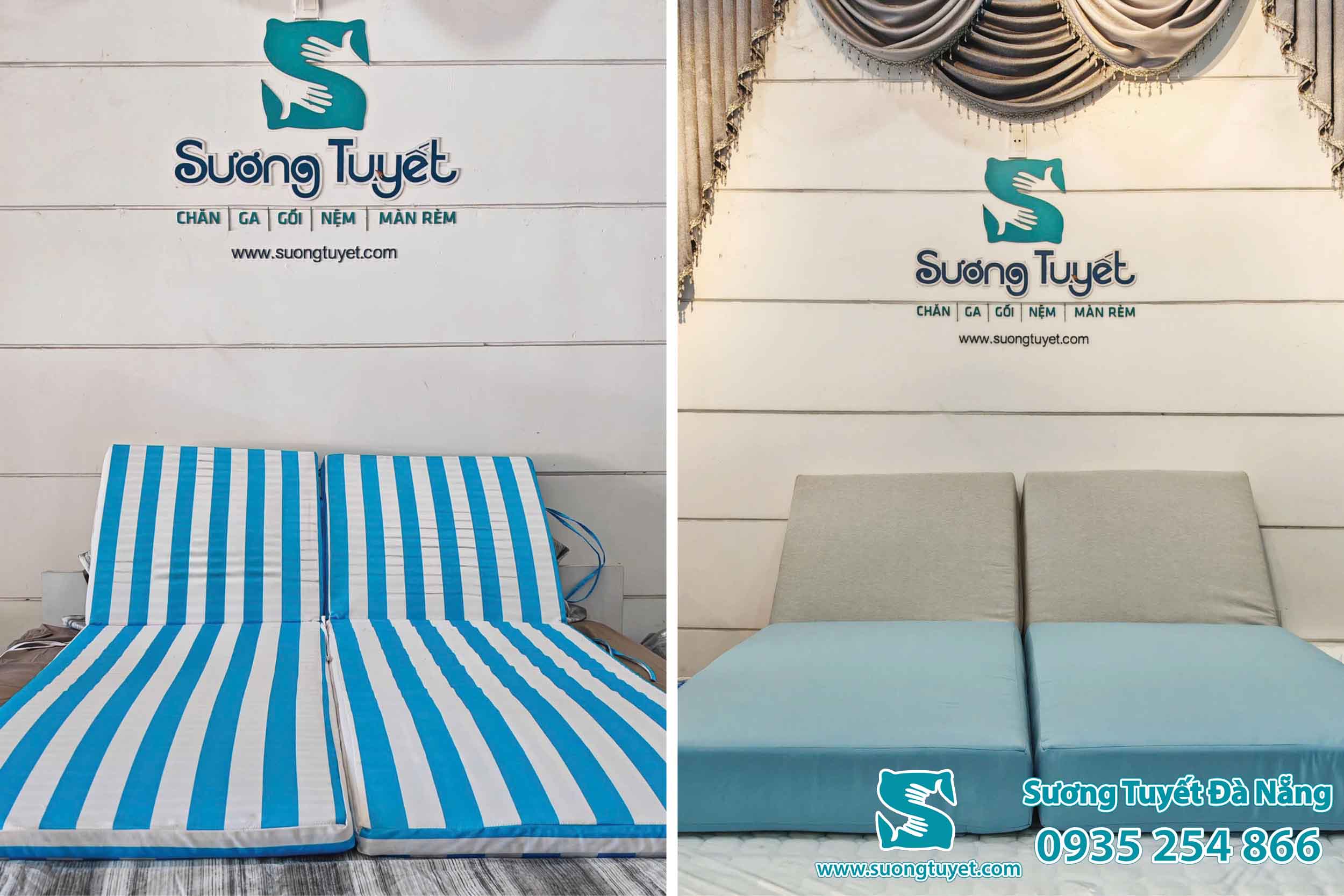 Nệm ghế bãi biển chống thấm Hàn Quốc của Sương Tuyết.