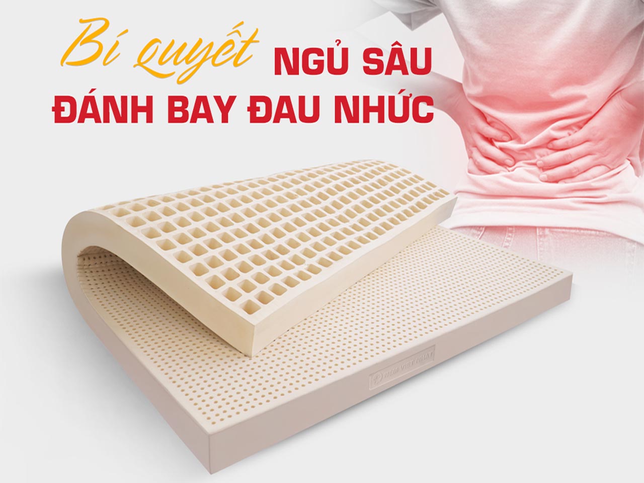 Nệm cao su thiên nhiên giúp ngăn ngừa tối đa sự đau nhức