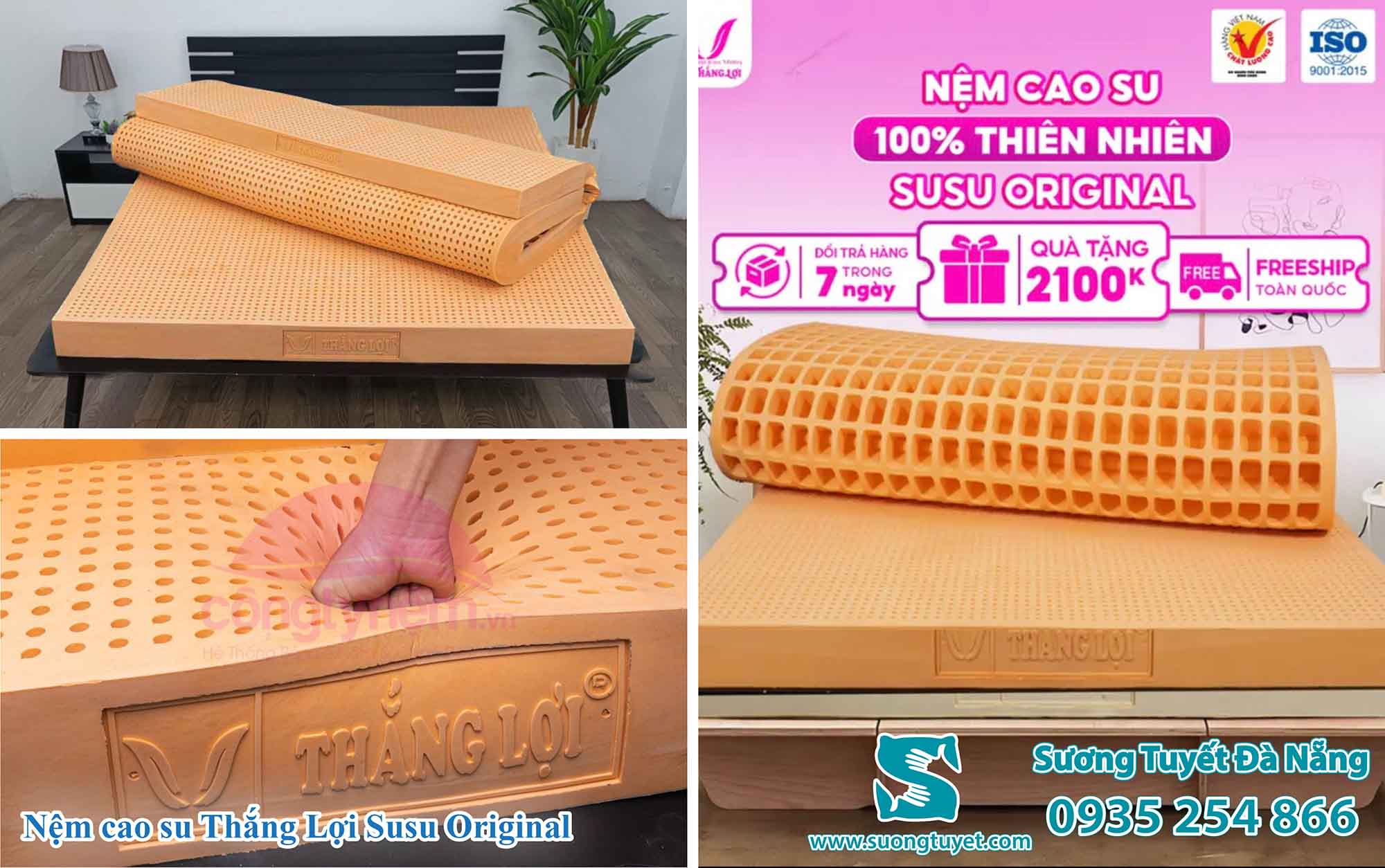 Nệm cao su thiên nhiên Thắng Lợi Susu Original