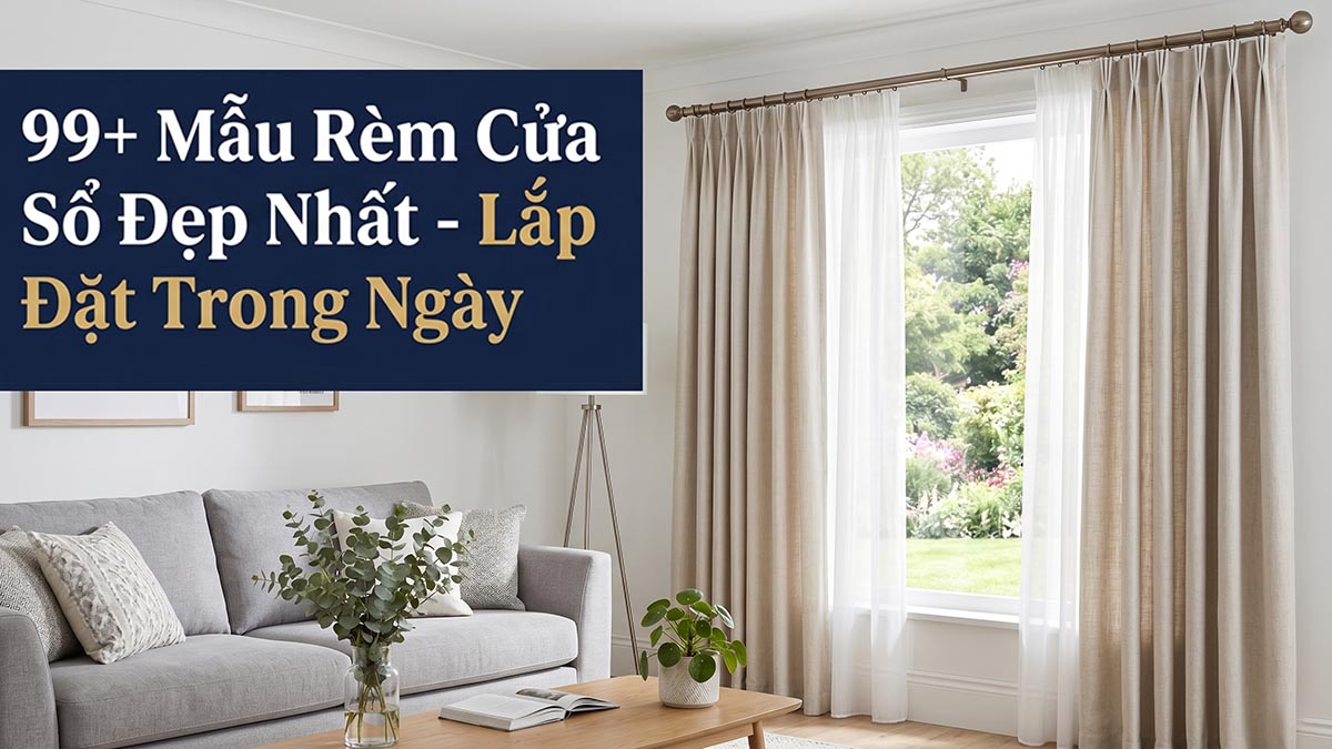 Top 99+ Mẫu Rèm Cửa Sổ Đẹp & Hiện Đại 2026 - Báo Giá Tại Xưởng Sương Tuyết