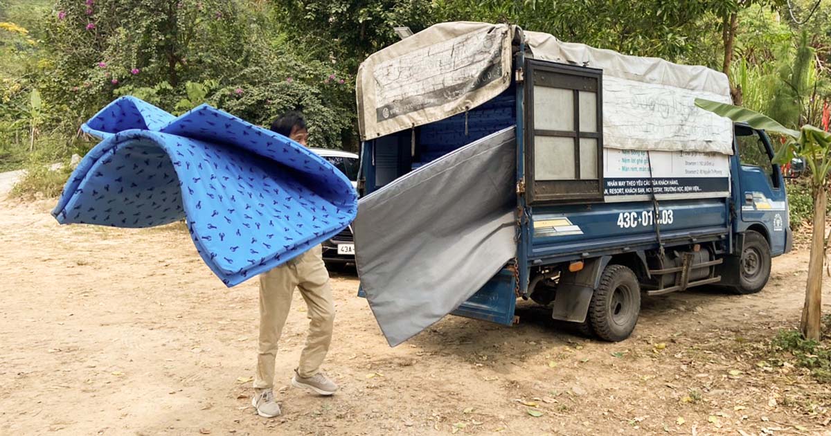 Sương Tuyết Cung Cấp Chăn Ga Gối Nệm Cho Hải Vân Xanh Glamping Đà Nẵng