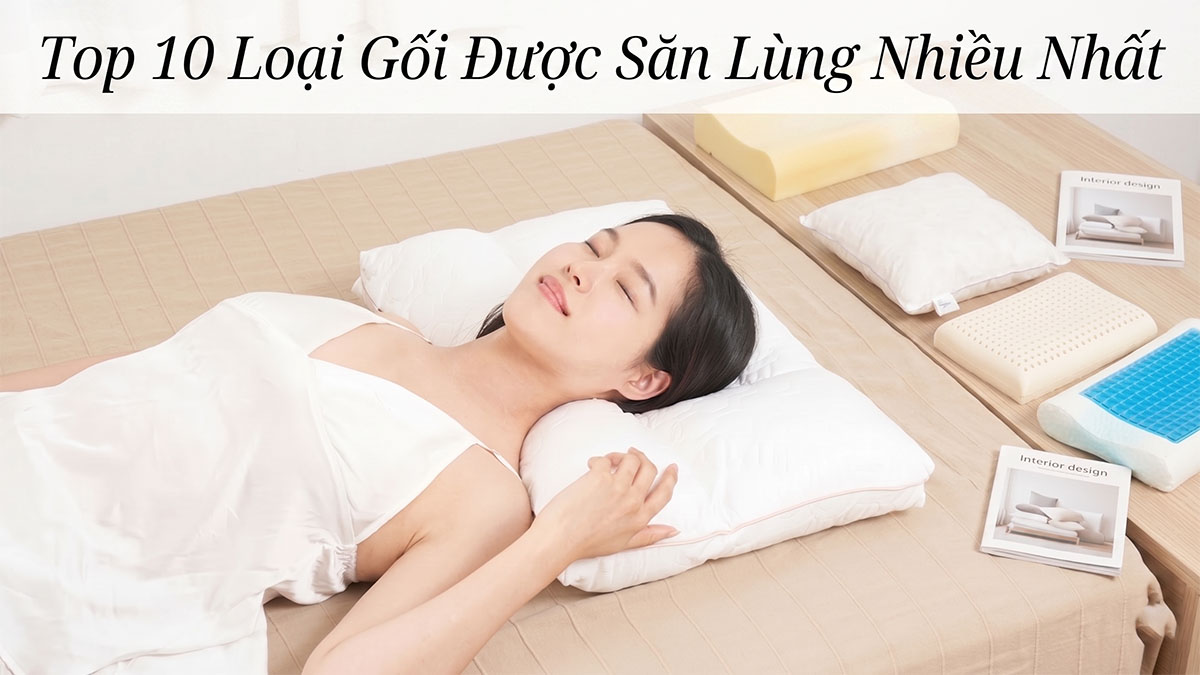 Top 10 Loại Gối Được Săn Lùng Nhiều Nhất