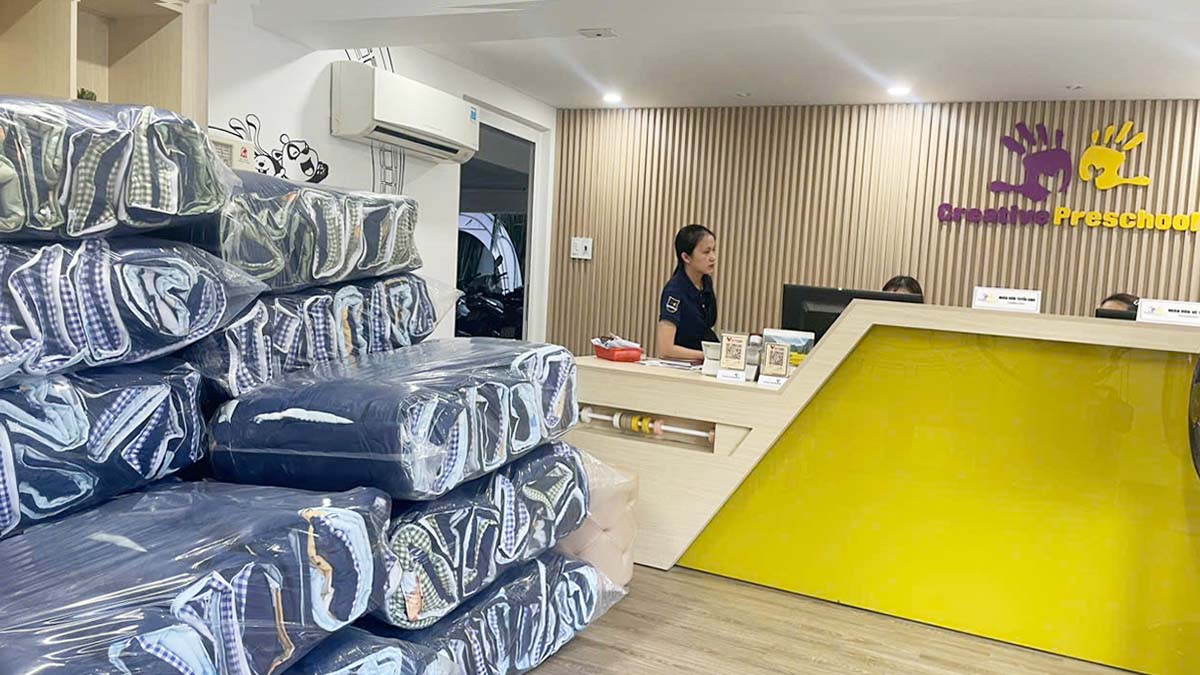 Sương Tuyết Cung Cấp Túi Ngủ Trường Mầm Non Creative Preschool - 30 Lạc Long Quân, TP. Đà Nẵng
