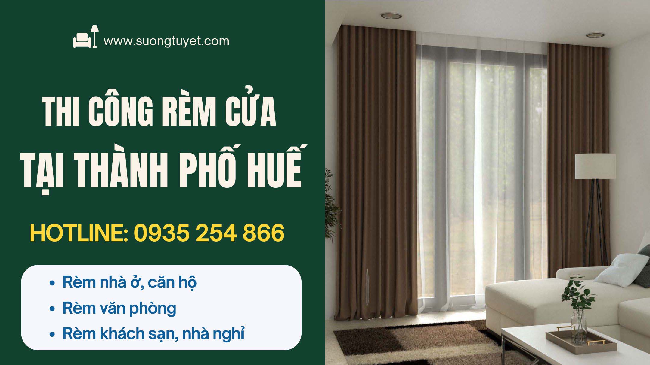 Thi Công Rèm Cửa tại Huế: Đẳng Cấp Thẩm Mỹ, Tiện Nghi Vượt Trội 