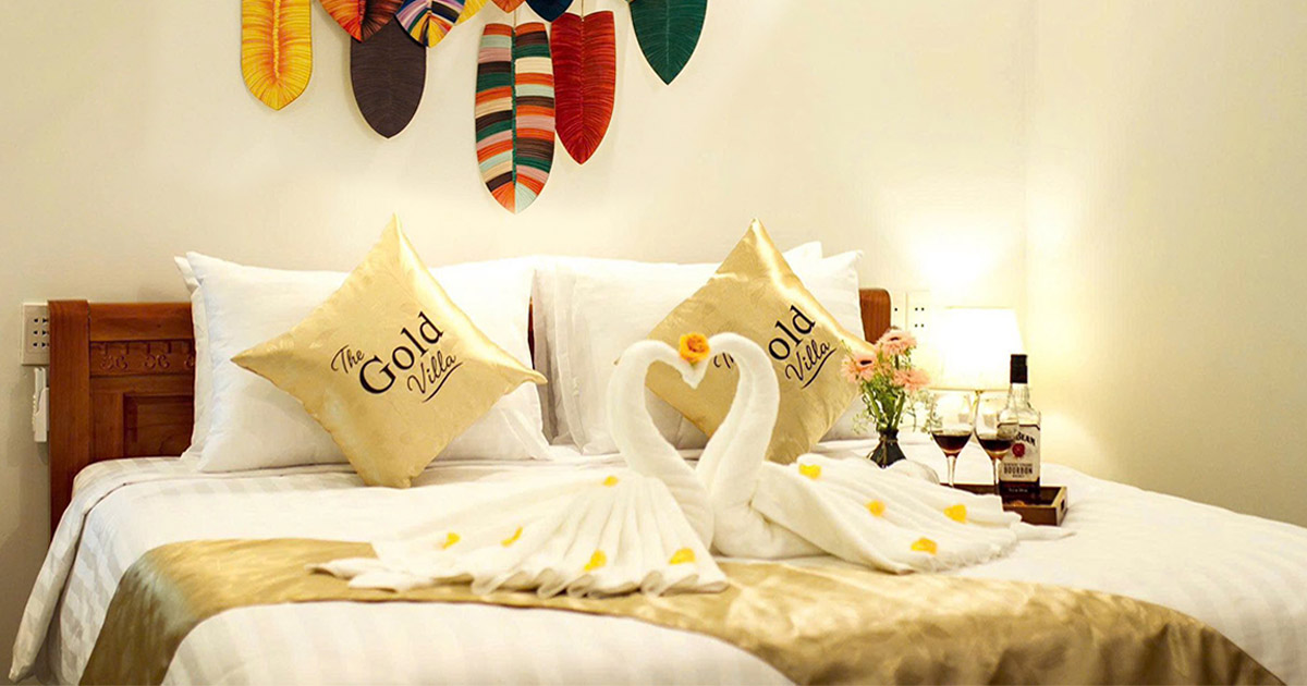 The Gold Villa Hội An & Trọn Gói Chăn Ga Gối Nệm 
