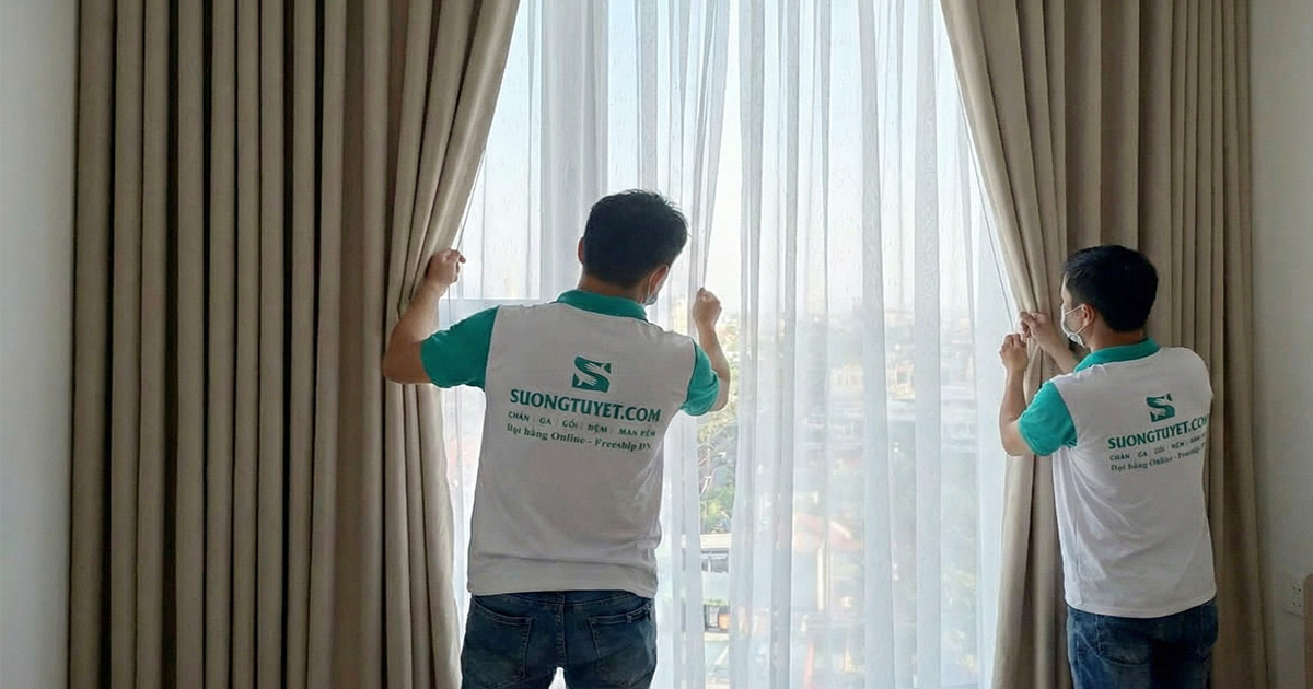 Thi Công Rèm Cửa Căn Hộ Sun Cosmo Đà Nẵng - Sương Tuyết