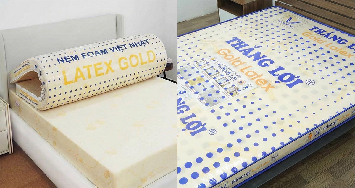 So Sánh Nệm Foam Việt Nhật Latex Gold Vs Thắng Lợi Gold Latex: Dòng Nào OK Hơn?