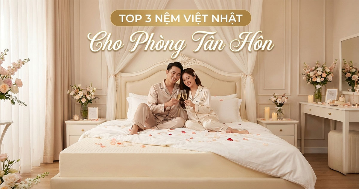 Top 3 Dòng Nệm Việt Nhật Cho Phòng Tân Hôn: Bí Quyết 
