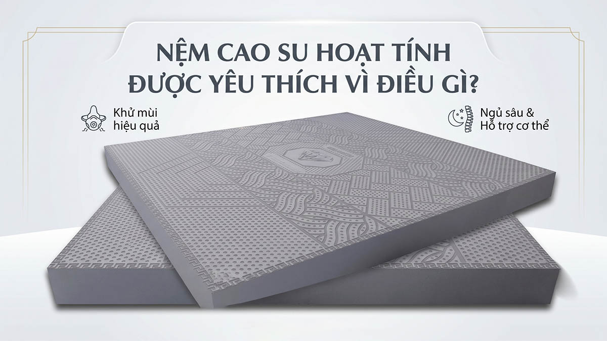 Nệm Cao Su Than Hoạt Tính: Giải Pháp Kháng Khuẩn Hoàn Hảo Cho Giấc Ngủ