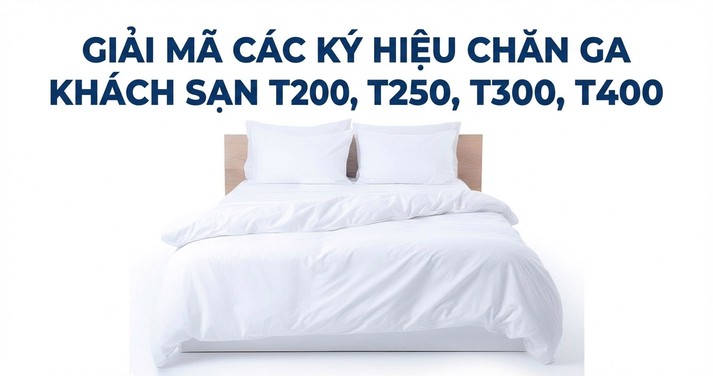 Giải Mã Các Ký Hiệu Chăn Ga Khách Sạn T200, T250, T300, T400