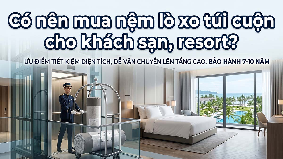 Nệm Lò Xo Cuộn: Giải Pháp Vận Chuyển Tối Ưu Cho Căn Hộ, Khách Sạn
