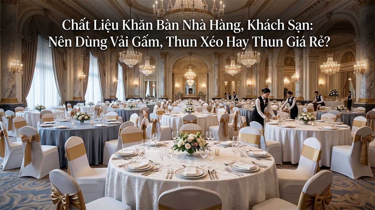 Nên Chọn Mua Khăn Bàn Vải Gấm, Nhung Hay Vải Gì Cho Sang Trọng?