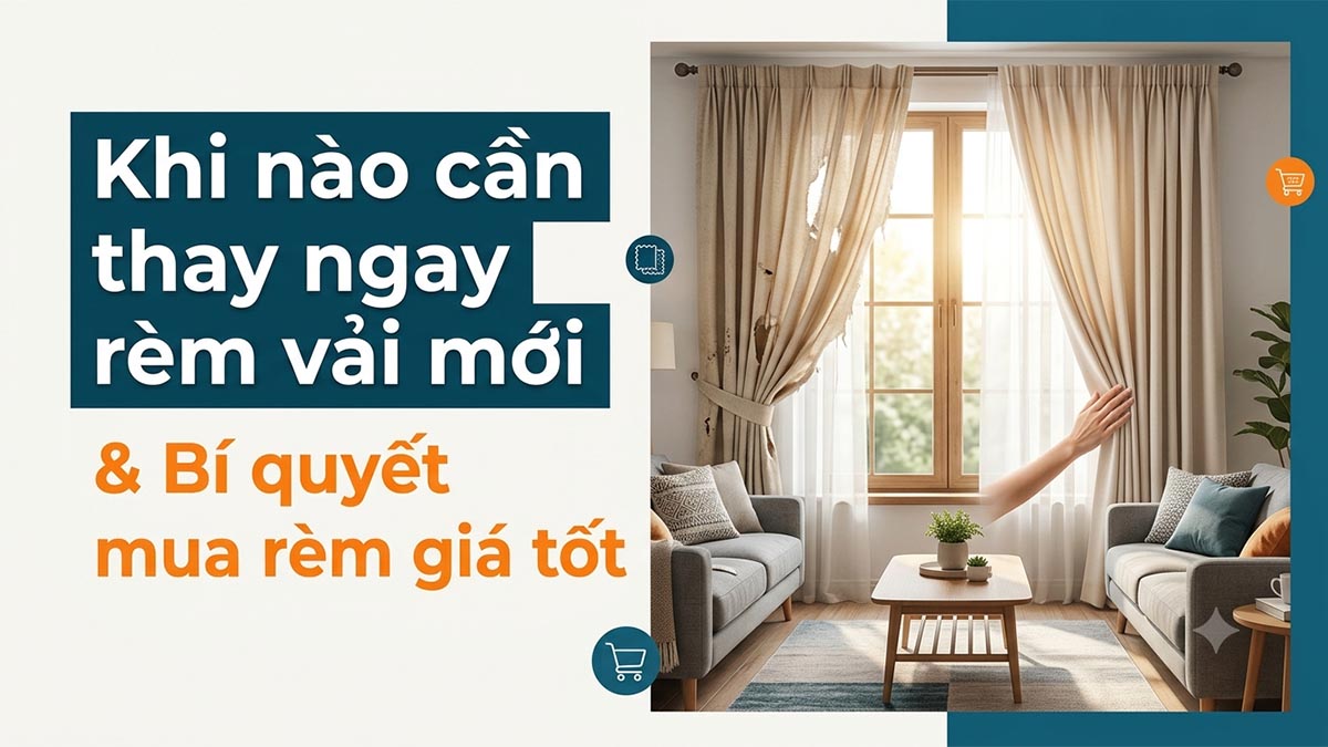 Khi Nào Nên Thay Rèm Vải Mới? Bí Quyết Mua Rèm Giá Tốt
