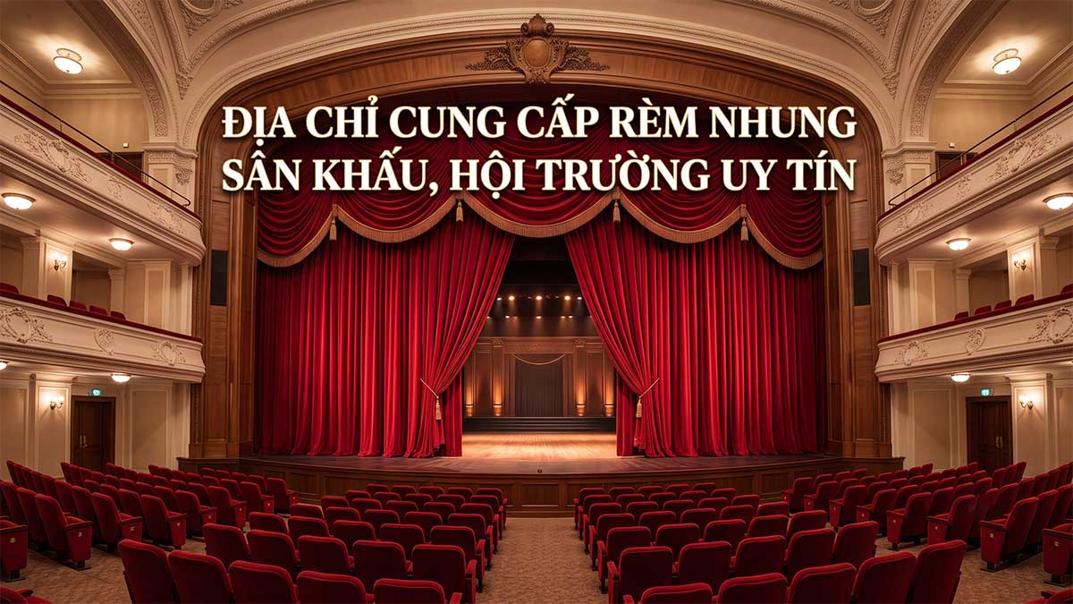 Thi Công Rèm Nhung Sân Khấu Hội Trường Tại Đà Nẵng