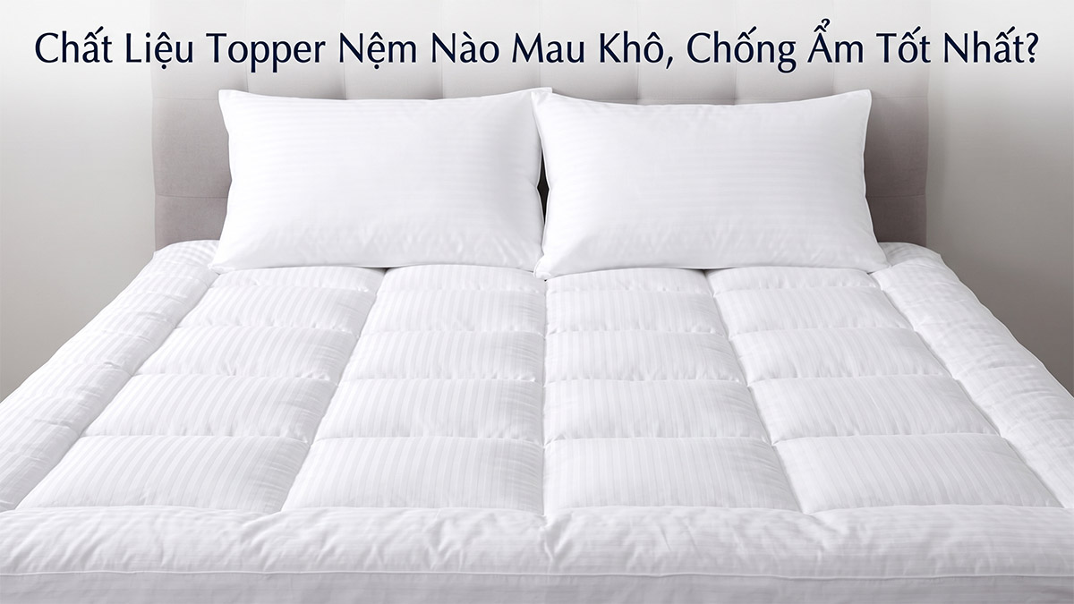 Chất Liệu Topper Nệm Nào Mau Khô, Chống Ẩm Tốt Nhất? 