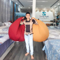 Ghế Lười Hạt Xốp Quả Lê (Quả Bóng)  Màu Da Bò - GL033