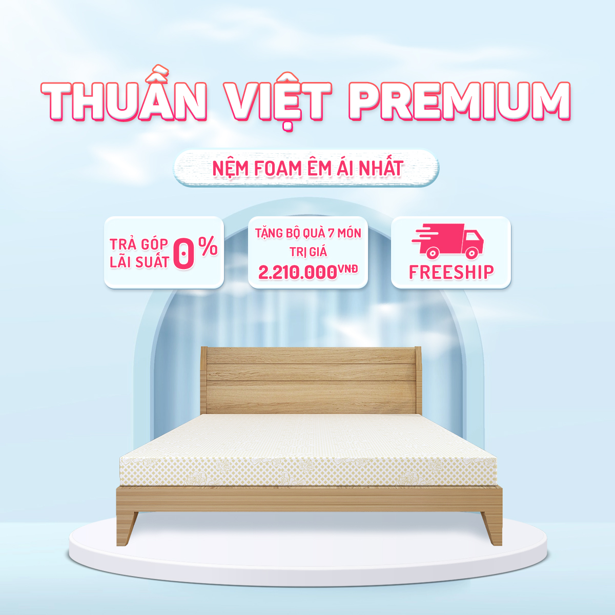 Nệm Cao Su Thuần Việt Premium