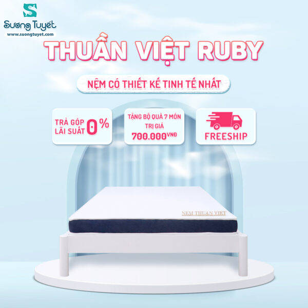 Nệm Foam Thuần Việt Ruby