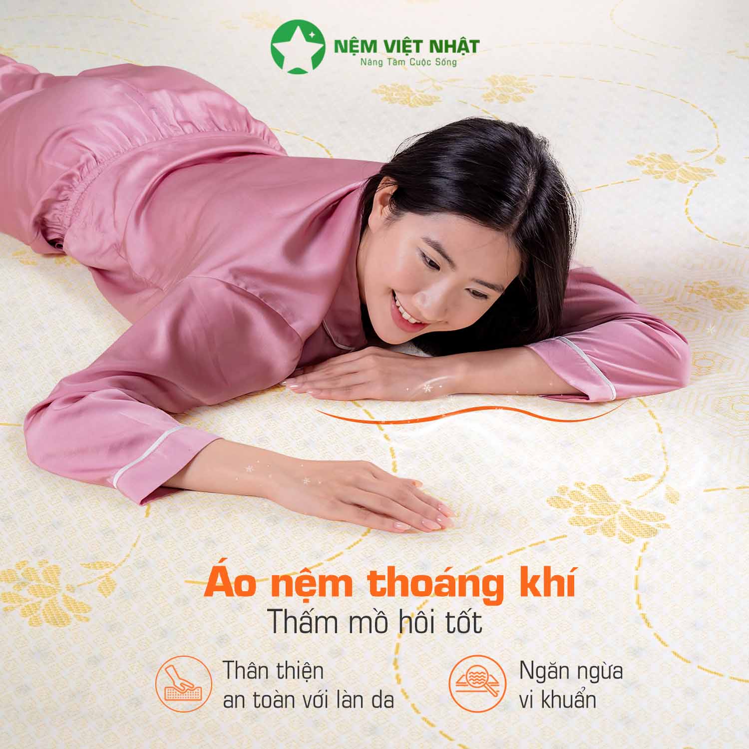 Nệm Foam Việt Nhật Latex Gold
