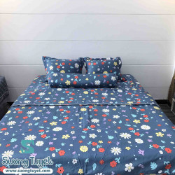 Bộ Chăn Ga Gối Cotton Hàn Quốc CHQ-073