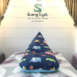 Ghế Lười Hạt Xốp Mẫu Giọt Nước Hoạt Hình (Vải cotton) - GL011